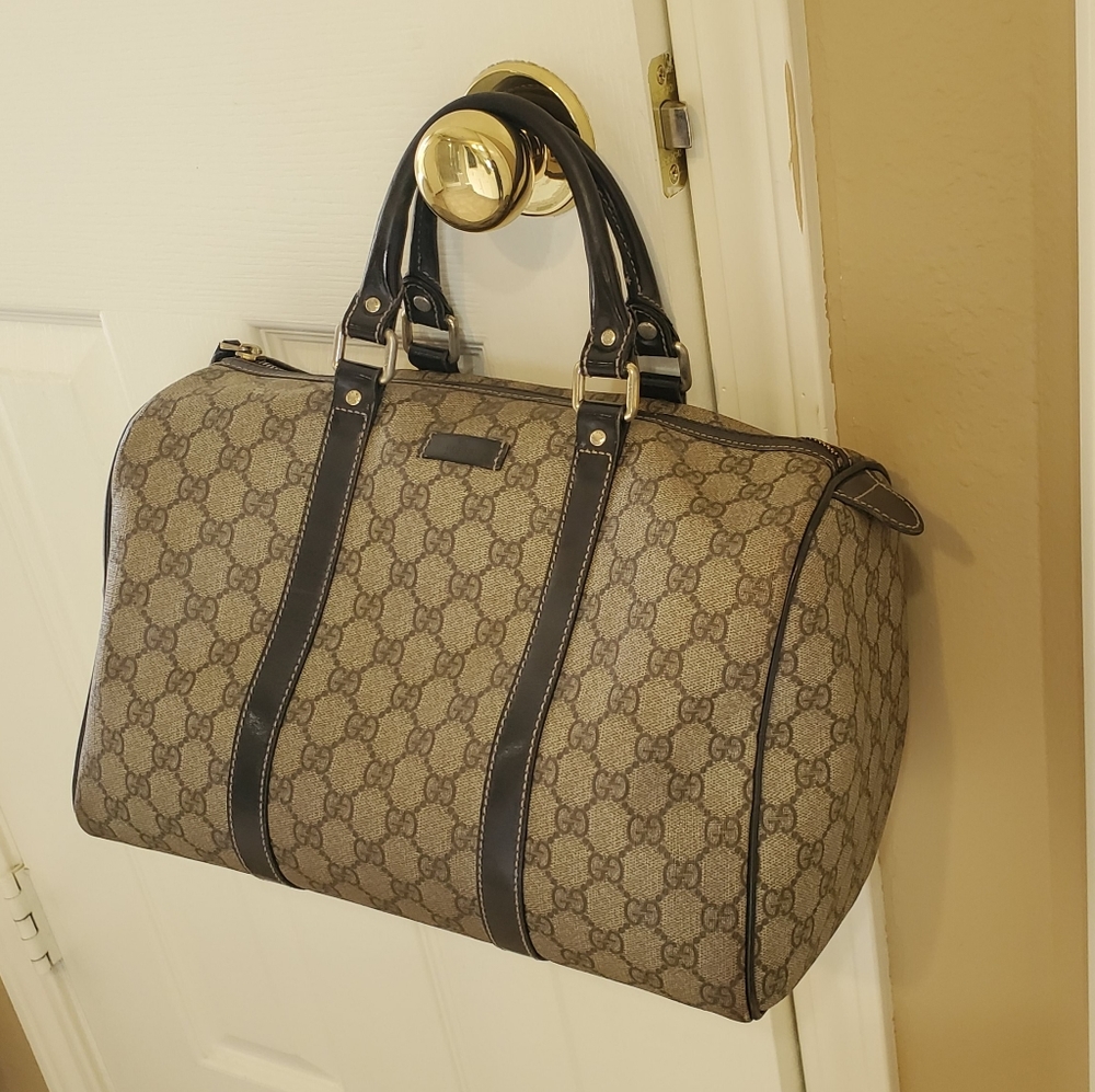 Gucci GG Supreme monogram Boston bag Authentic